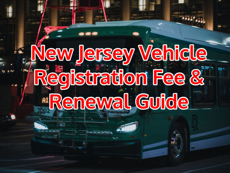 Renew Vehicle Registration in New Jersey [2024]